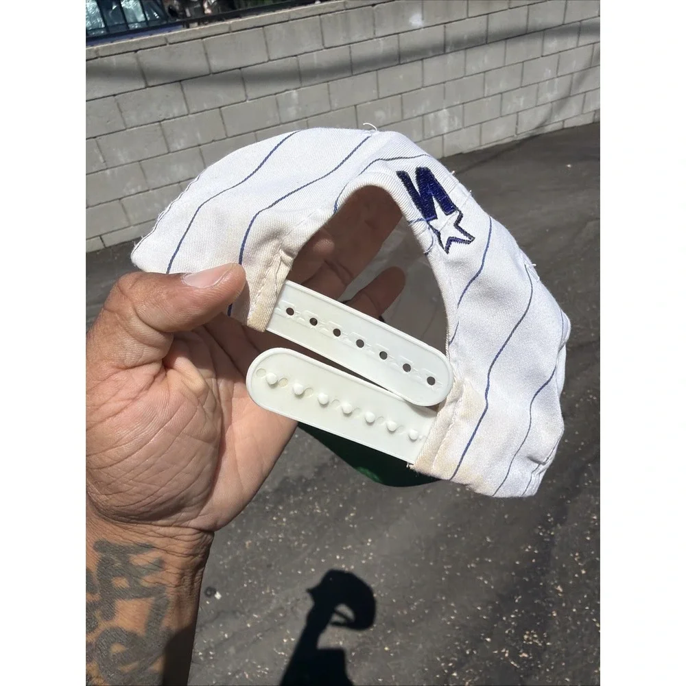 Vintage CHICAGO CUBS STARTER 90'S Pinstripe KOREA Snapback Hat